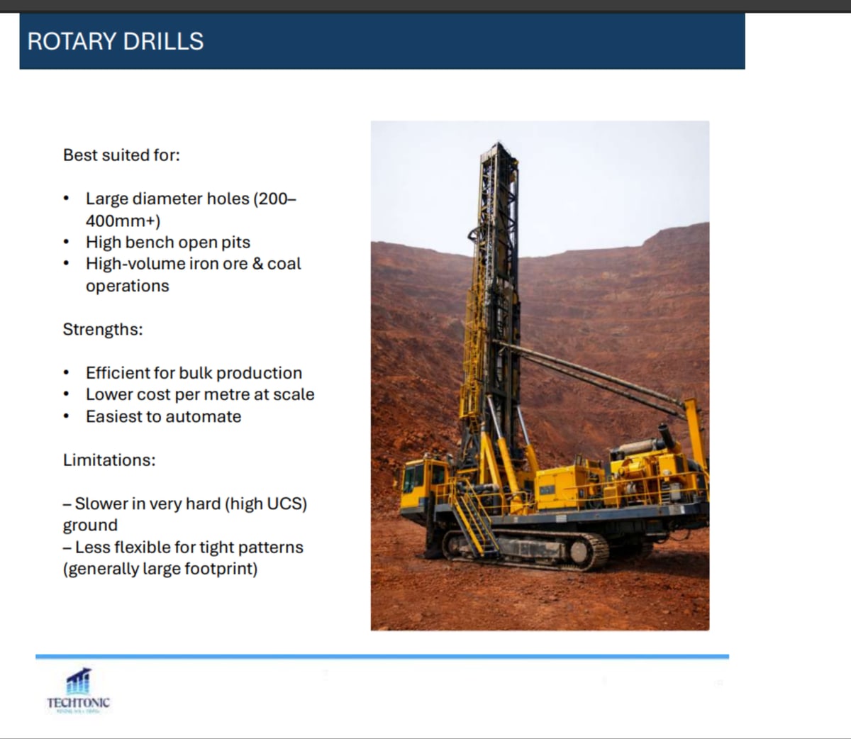 Production Drill Rig Types — slide 3 of 7