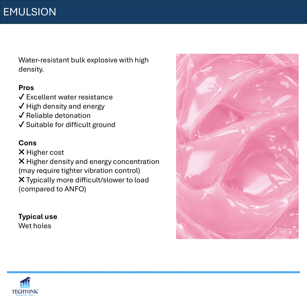 Choosing the Right Explosive — slide 6 of 9