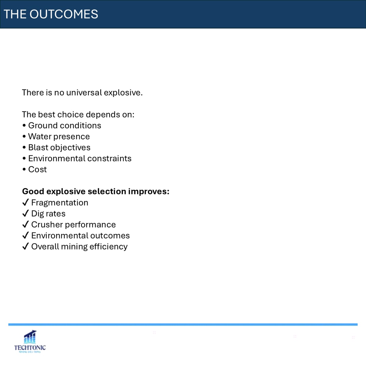 Choosing the Right Explosive — slide 9 of 9