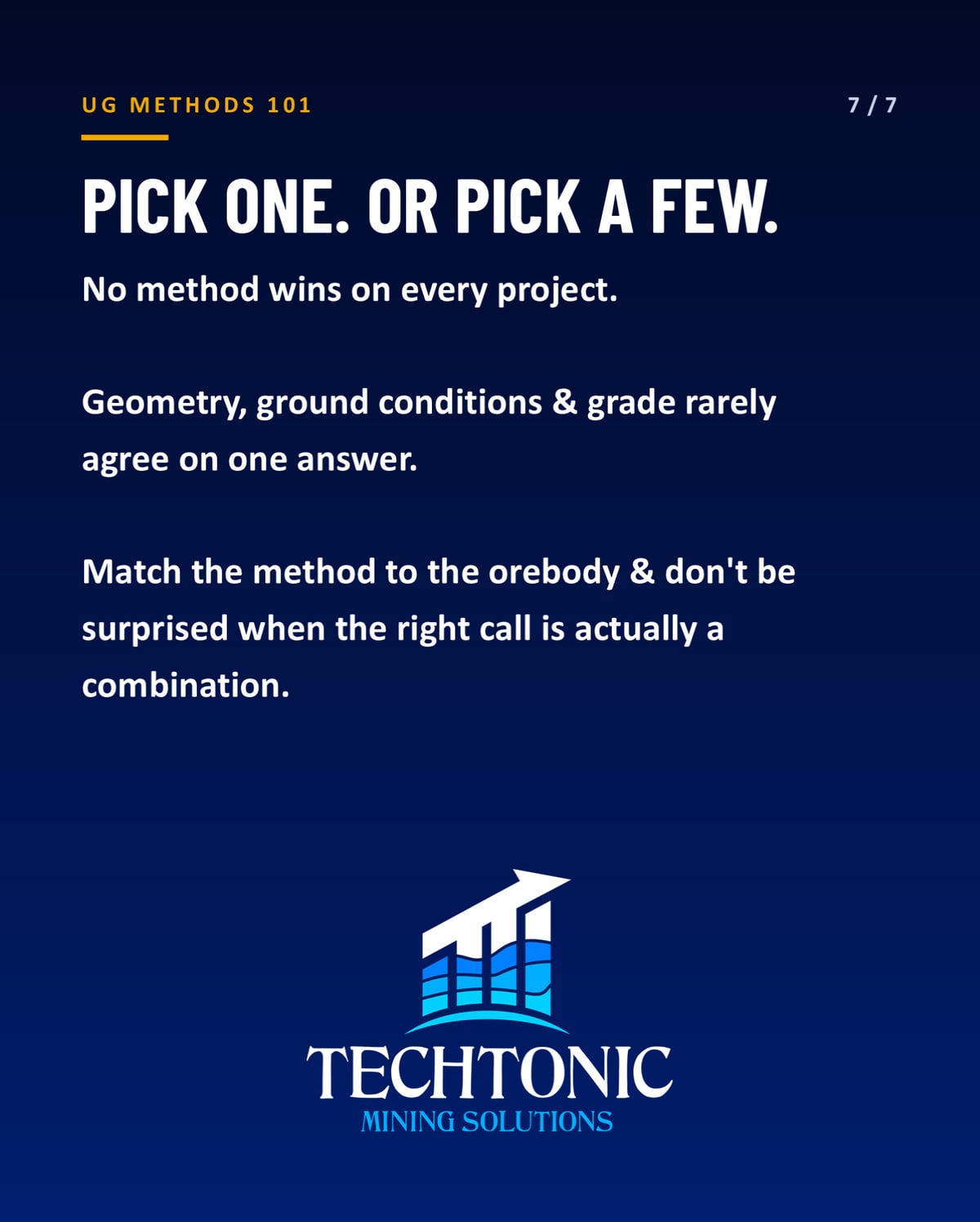 How Underground Mining Methods Are Selected — slide 7 of 7