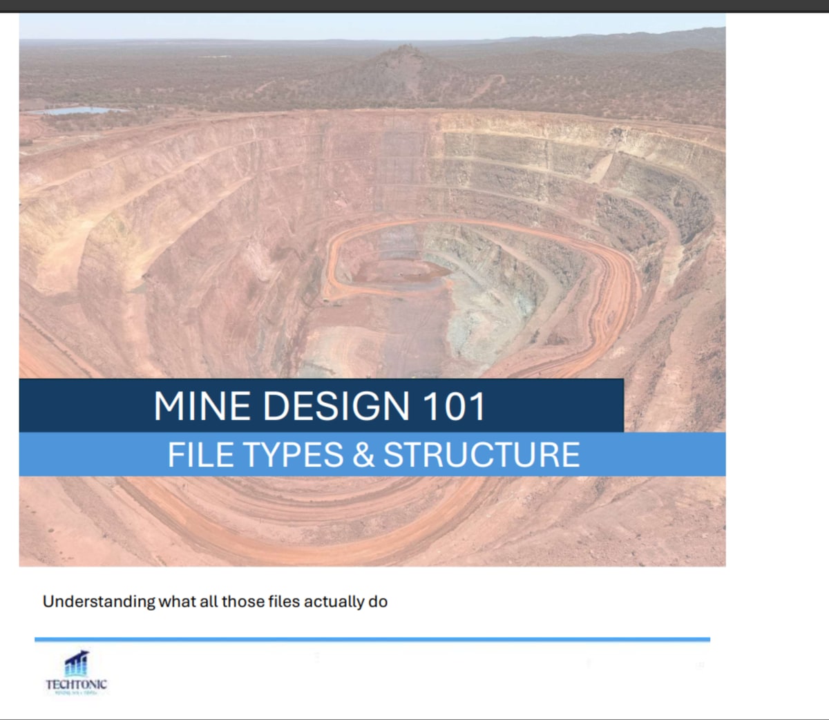 Aerial view of a large open pit mine