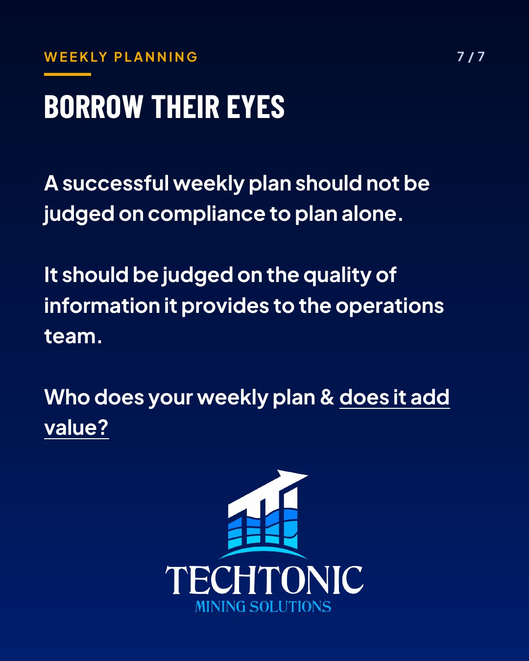 The Weekly Plan Is Never Perfect, and That Is Not the Point — slide 7 of 7